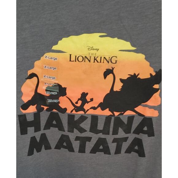 Disney The Lion King Hakuna Matata Graphic T-Shirt XL Unisex - Picture 4 of 9